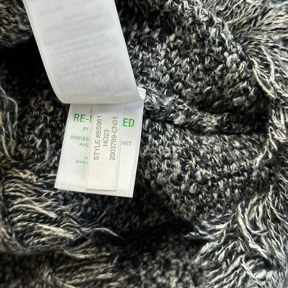 J Crew Womens Cropped Fringe Trim Lady Jacket Size XXL Tweed Preppy Cardigan - Picture 8 of 8